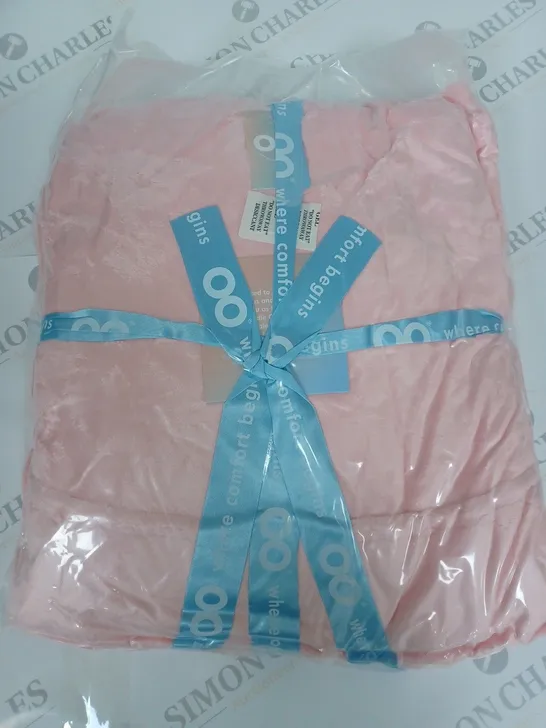 THE OODIE HOODED FLEECE LINED BLANKET IN PINK