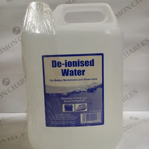 DE-IONISED WATER X2 5 LITRES