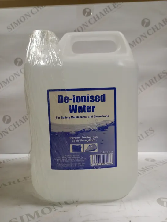 DE-IONISED WATER X2 5 LITRES