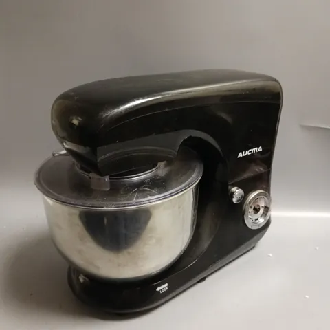 AUCMA STAND MIXER IN BLACK WITH WHIST, PADDLE AND DOUGH ATTACHMENTS