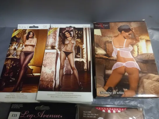 LOT OF 5 ASSORTED BOXED WOMENS LINGERIE ITEMS IN VARIOUS SIZES - 2x queen size, 2x one size and 1x l/xl