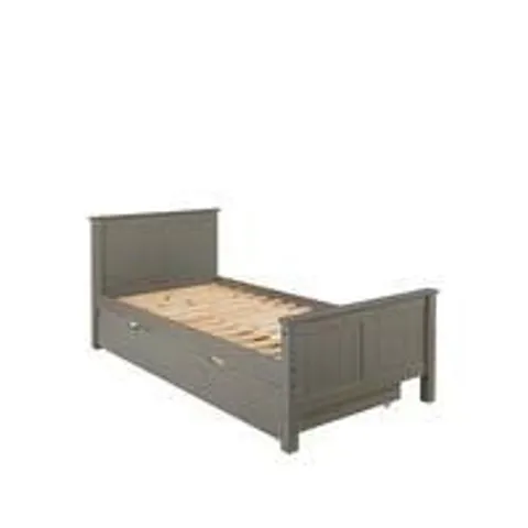 BOXED CLASSIC NOVARA SINGLE BED - DARK GREY (2 OF 2 BOXES)