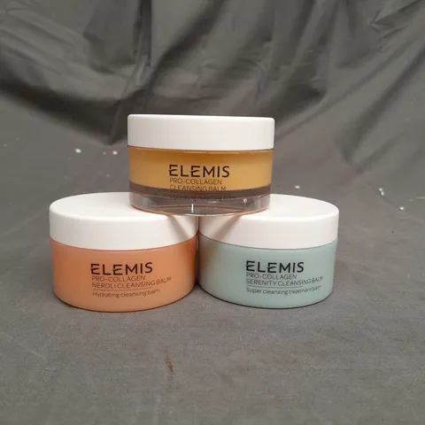 ELEMIS SET OF 3 PRO-COLLAGEN CLEANSING BALMS 50G