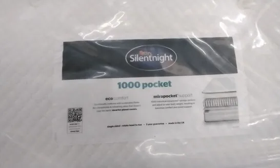 QUALITY BAGGED SILENTNIGHT 1000 POCKET ECO COMFORT DOUBLE 4'6" MATTRESS 