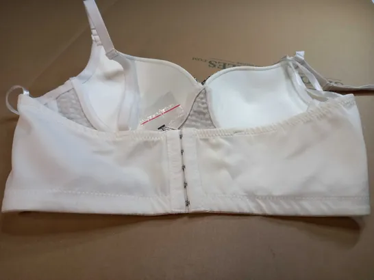 DESIGNER WHITE/SILVER GEM DETAILED BRA TOP 