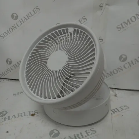 BOXED BELL & HOWELL OSCILLATING FOLDING RECHARGEABLE FAN, WHITE