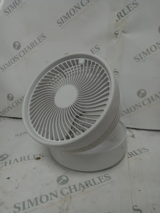 BOXED BELL & HOWELL OSCILLATING FOLDING RECHARGEABLE FAN, WHITE