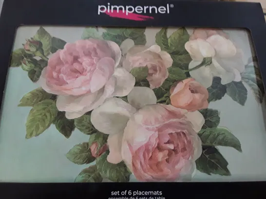 BOXED ANTIQUE ROSE PLACEMATS (SET OF 6)
