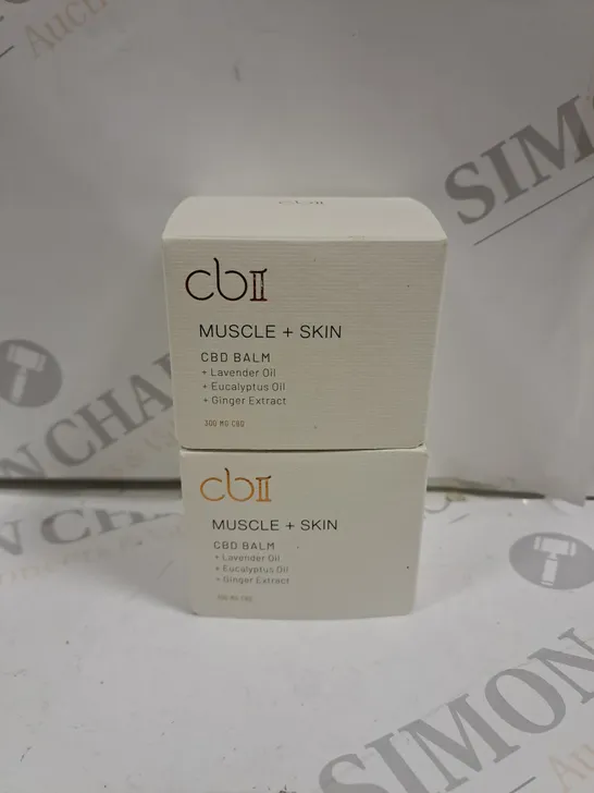 2X CB2 MUSCLE+SKIN CBD BALM 