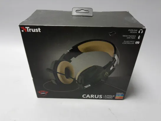 BOXED AND SEALED TRUST GXT CARUS JUNGLE CAMO HEADSET