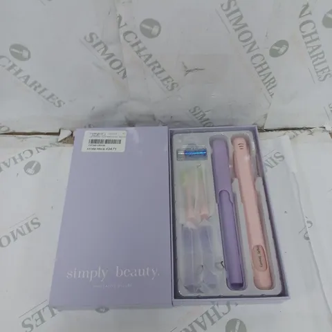 SIMPLY BEAUTY SIMPLY SMILE SONIC TOOTHBRUSH DUO WITH 4 BRUSH HEADS