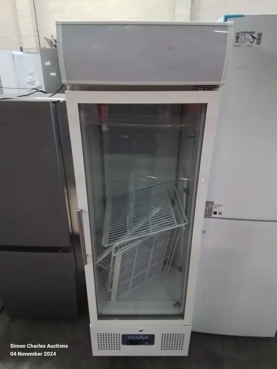 POLAR COMMERCIAL GLASS FRONT DISPLAY FRIDGE - UNPROCESSED RAW RETURN 