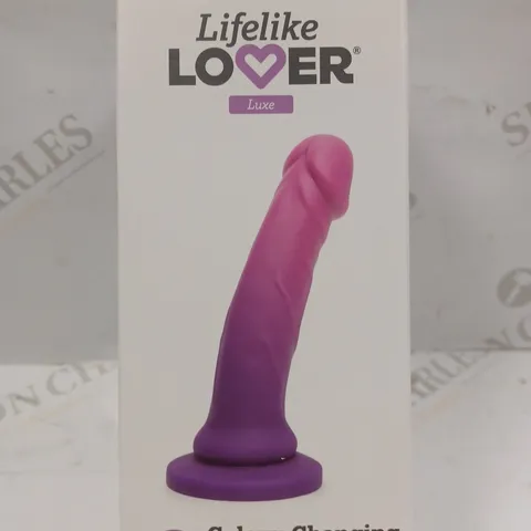 BOXED LOVEHONEY LIFELIKE LOVER LUXE COLOUR-CHANGING REALISTIC 7" DILDO 