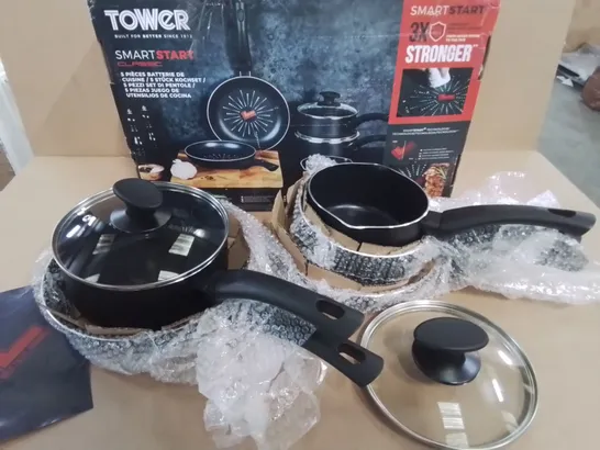 TOWER SMART START 5-PIECE PAN SET