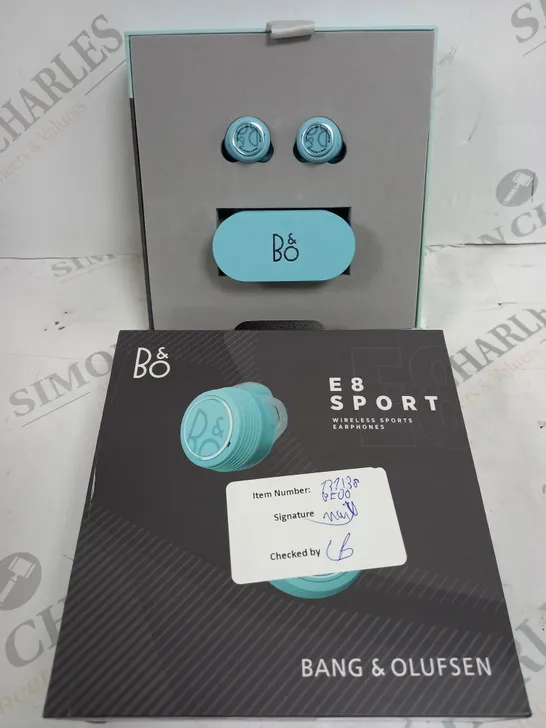 BOXED BANG & OLUFSEN BEOPLAY E8 SPORT TWS EARPHONES - BLUE