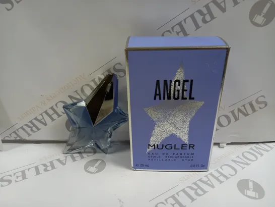 BOXED MUGLER ANGEL EAU DE PARFUM NATURAL SPRAY REFILLABLE STAR 25ML