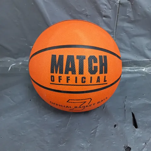 BOX OF APPROX 8 MATCH OFFICIAL BASKETBALLS IN ORANGE 