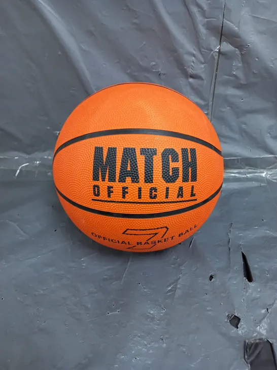 BOX OF APPROX 8 MATCH OFFICIAL BASKETBALLS IN ORANGE 