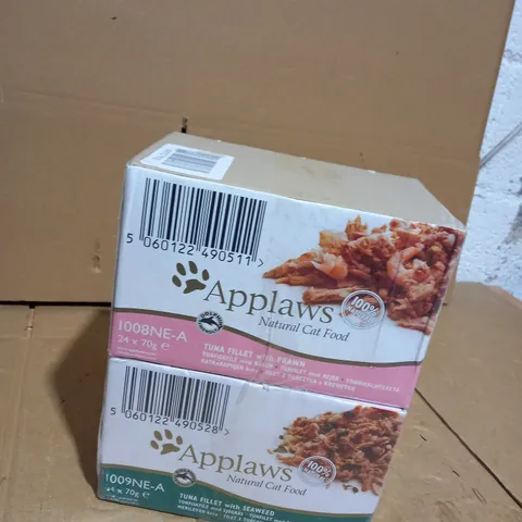 2 SETS OF APPLAWS 24X70 NATURAL CAT FOOD 