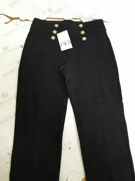 ZARA HIGH RISE BLACK LEGGINGS - LARGE