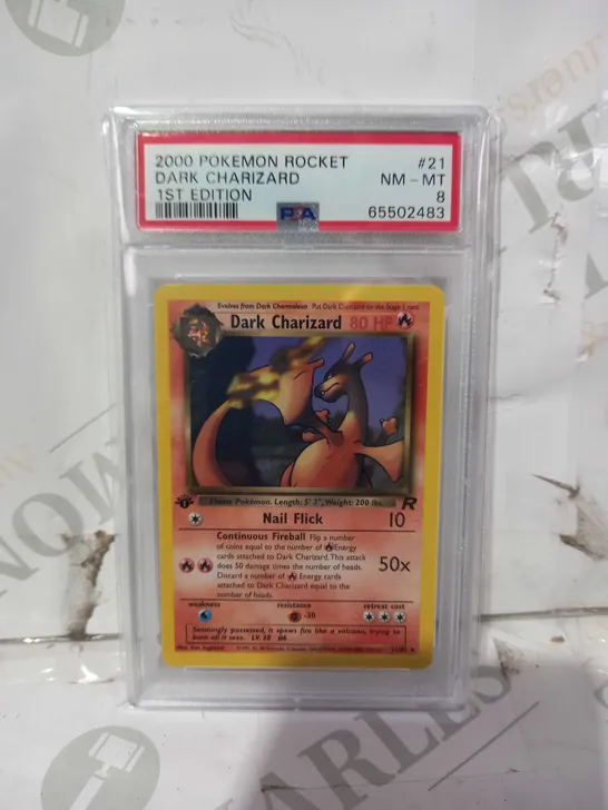 POKÉMON FRAMED AND RATED TRADING CARD - DARK CHARIZARD