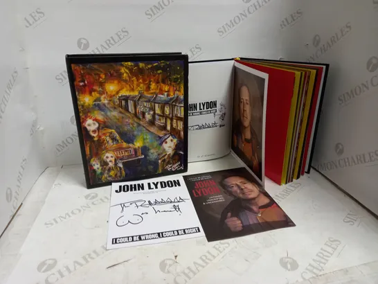 JOHN LYDON SPECIAL EDITION I COULD BE WRONG I COULD BE RIGHT SIGNED BOOK 33/50