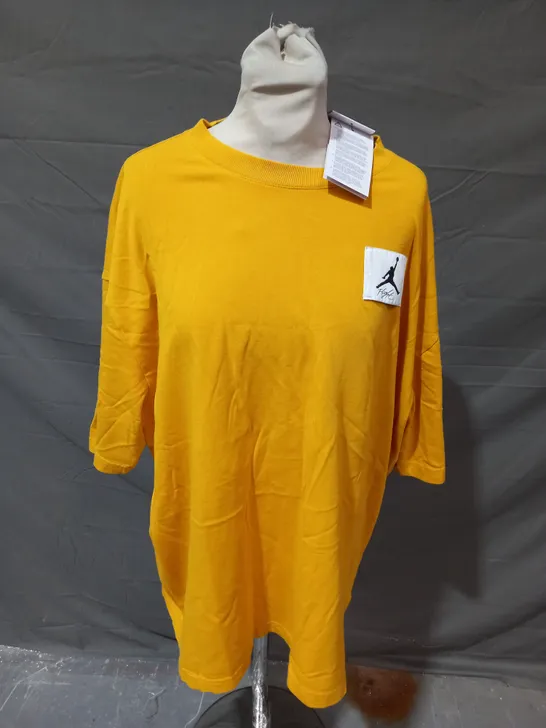 JORDAN FLIGHT YELLOW OVERSIZED T-SHIRT - LARGE