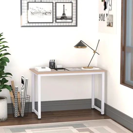 BOXED BROWN/WHITE DESK