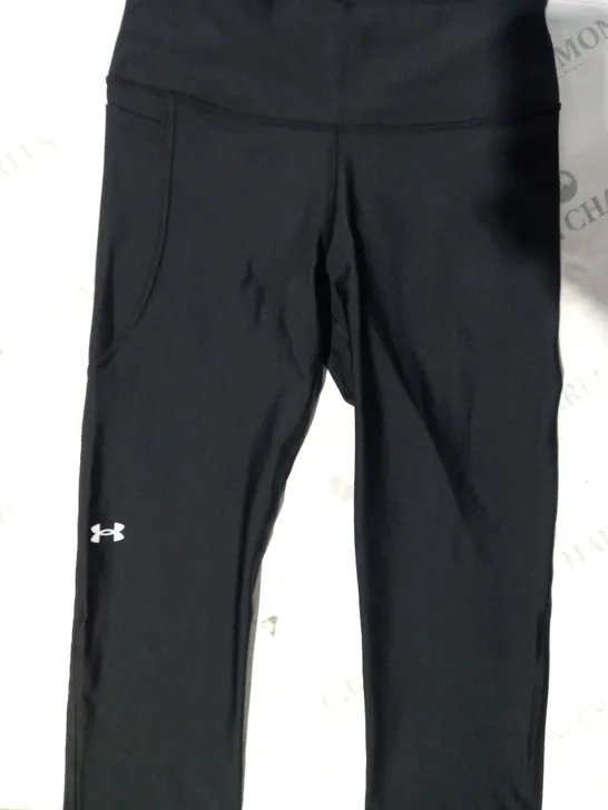 UNDER ARMOUR HIGH RISE ANKLE COMPRESSION LEGGINGS IN BLACK SIZE M