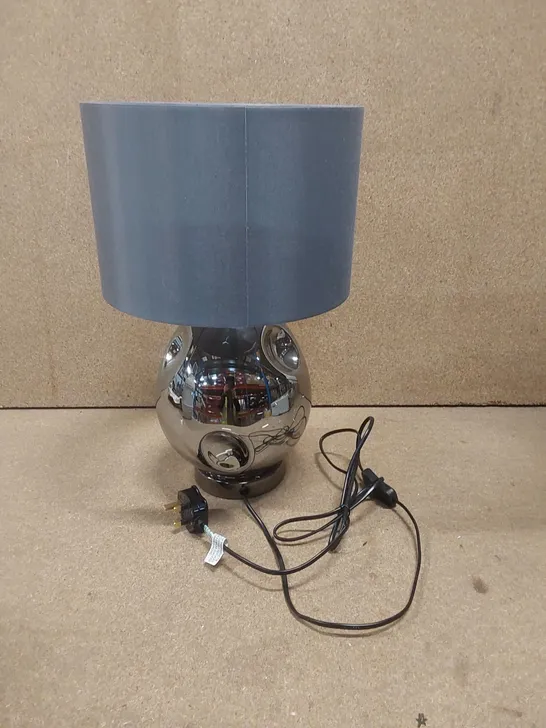 DESIGNER TABLE LAMP WITH GREY SHADE 