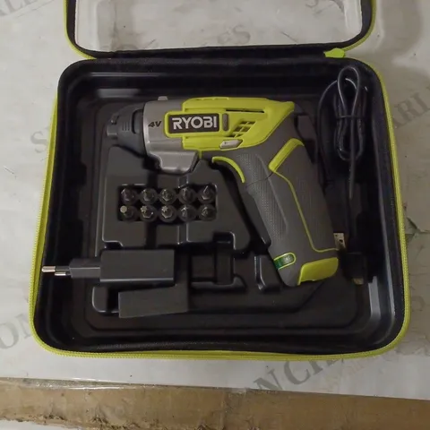 RYOBI ERGO-A2 4V CORDLESS SCREWDRIVER KIT