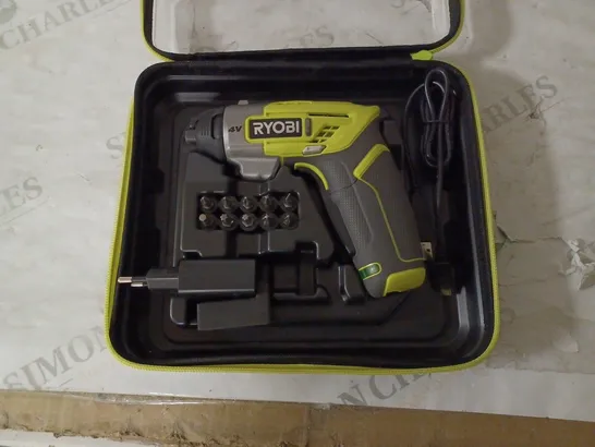 RYOBI ERGO-A2 4V CORDLESS SCREWDRIVER KIT