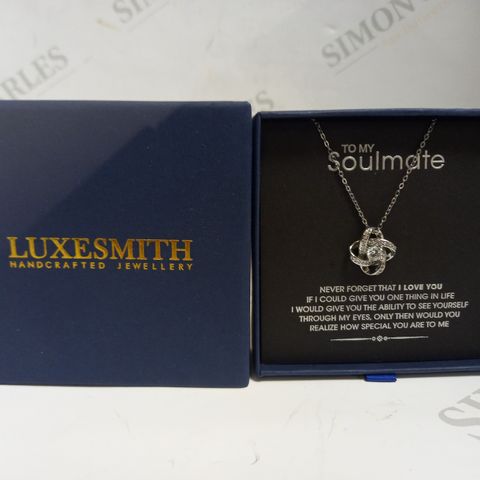 LUXESMITH TO MY SOULMATE SILVER NECKLACE