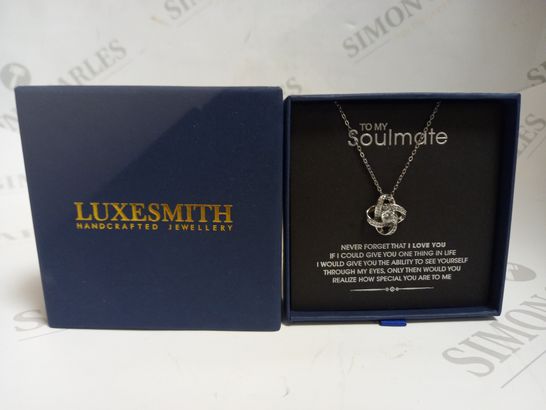 LUXESMITH TO MY SOULMATE SILVER NECKLACE