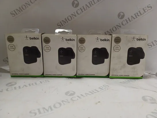 4 X BOXED BELKIN MIXIT 12W UNIVERSAL HOME CHARGERS 