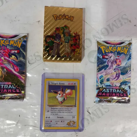 LOT OF ASSORTED POKÉMON TRADING CARD BOOSTER PACKS W. GOLD EDITION PACK