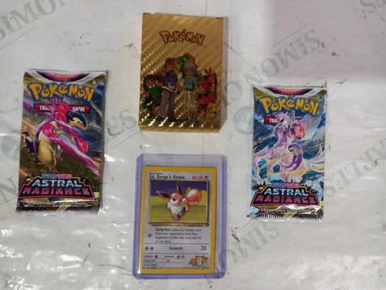 LOT OF ASSORTED POKÉMON TRADING CARD BOOSTER PACKS W. GOLD EDITION PACK