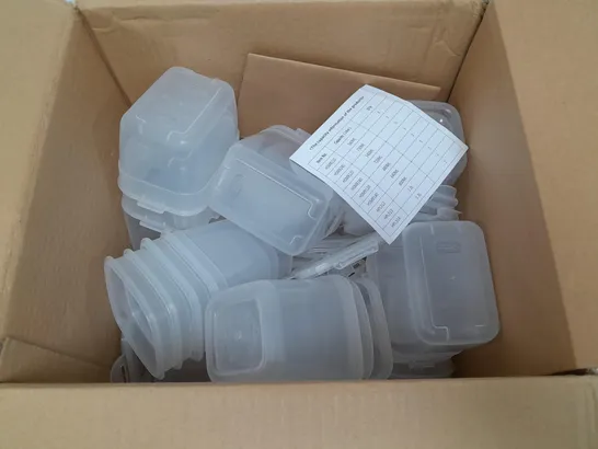 BOXED LOCK & LOCK APPROXIMATELY 20 PIECE NESTABLE FOOD CONTAINERS