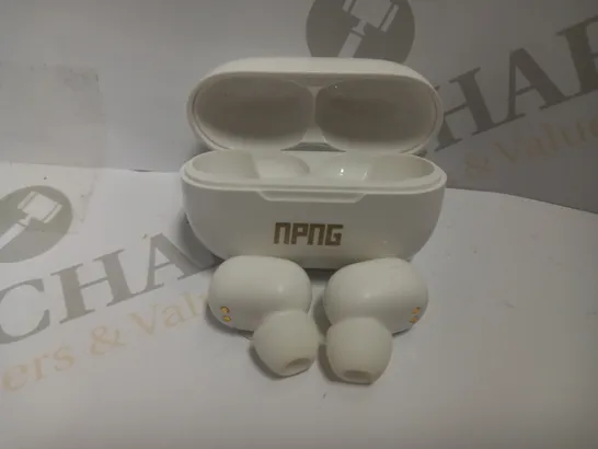 NPNG PORTABLE TRUE WIRELESS EARBUDS - WHITE