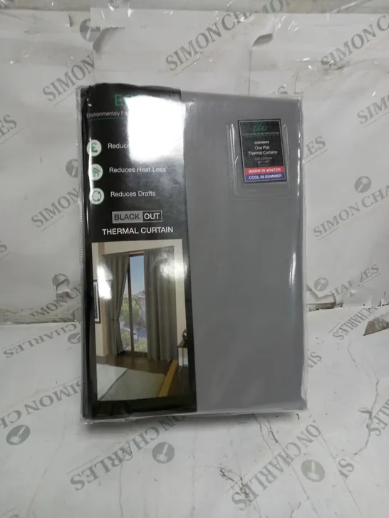 ECO BLACK OUT THERMAL CURTAIN 229CM X 229CM 