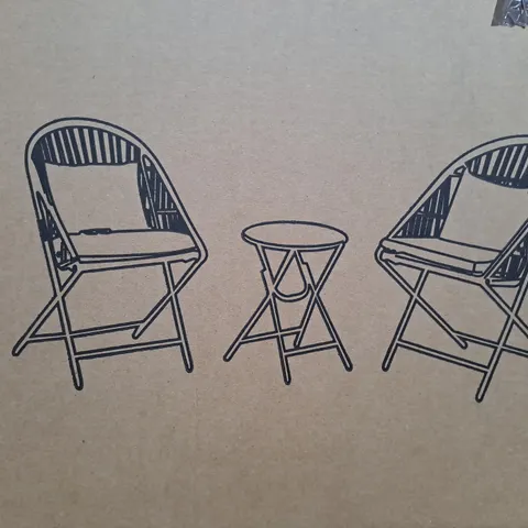 BOXED INNOVATORS COLLAPSIBLE 3 PIECE HOLLY BISTRO SET