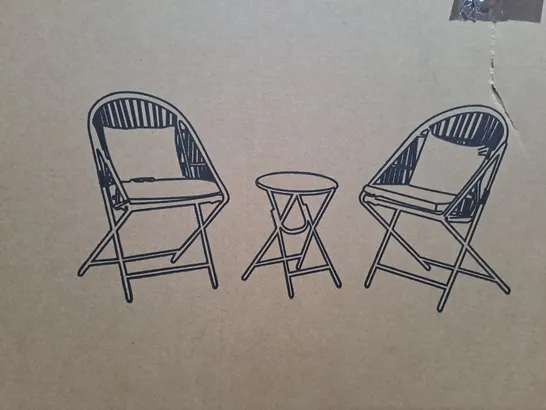 BOXED INNOVATORS COLLAPSIBLE 3 PIECE HOLLY BISTRO SET