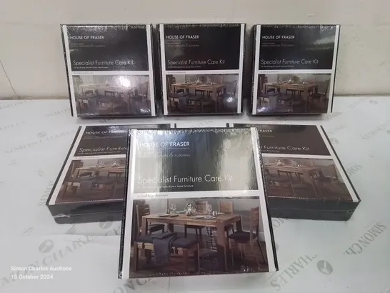 BOX CONTAINING 6 BOXED HOUSE OF FRASER SPECIALIST FURNITURE CARE KITS