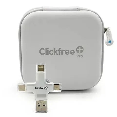 CLICKFREE PRO 128GB UNIVERSAL PHOTO & VIDEO STORAGE BACKUP FOR PHONE PEARL