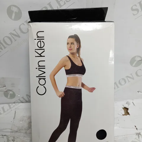 CALVIN KLEIN WOMENS SPORTS BRA & LEGGINGS SET - SIZE LARGE