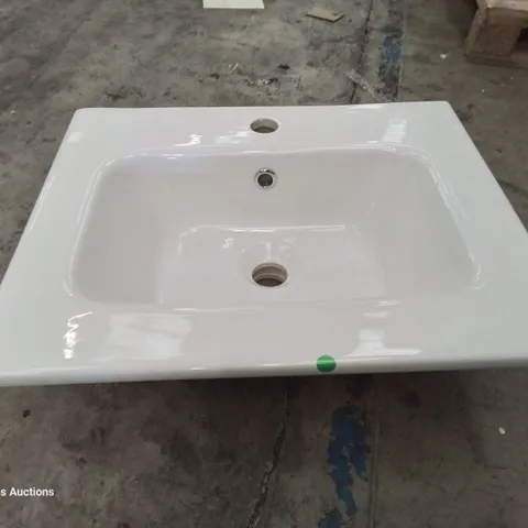 BOXED CANELLI CERAMIC SINGKE TAP VANITY BASIN WHITE 500 × 400mm