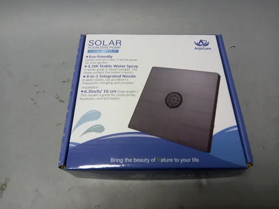 BOXED SOLAR FOUNTAIN PUMP (PL011)