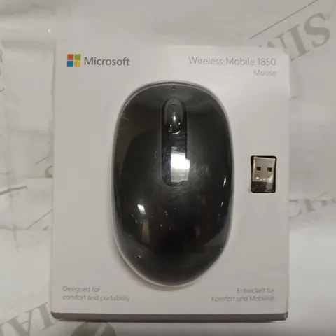 MICROSOFT WIRELESS MOBILE 1850 MOUSE - BLACK