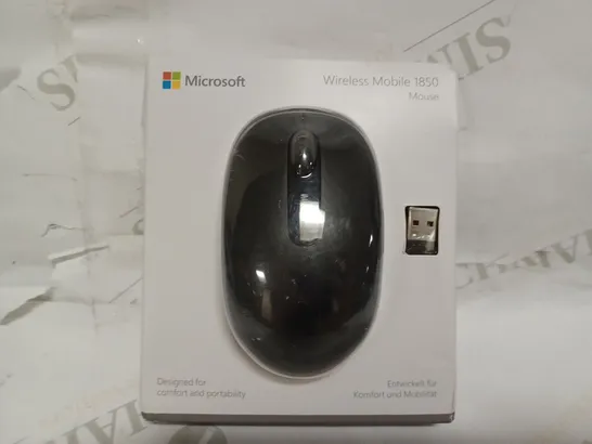 MICROSOFT WIRELESS MOBILE 1850 MOUSE - BLACK