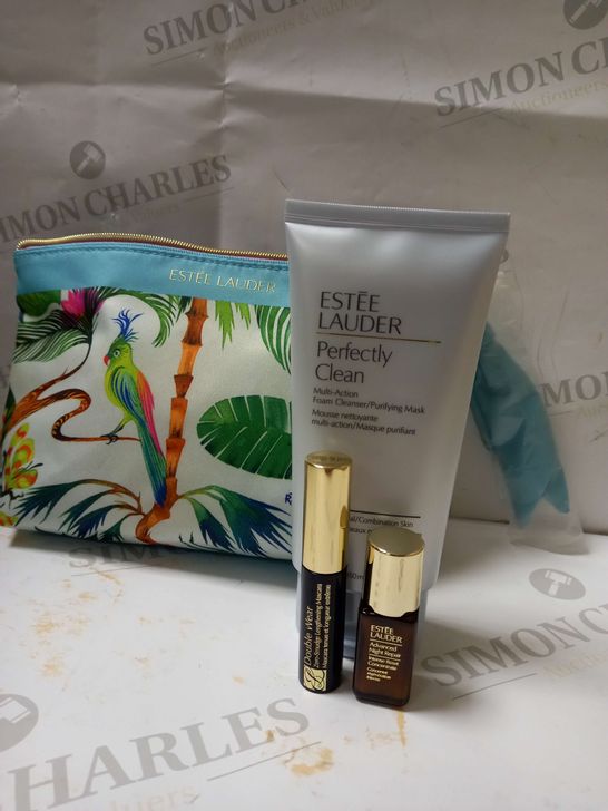 LOT OF 3 ESTEE LAUDER PRODUCTS TO INCLUDE MULTI-ACTION FOAM CLEANSER, LENGTHENING MASCARA, ADVANCED NIGHT REPAIR